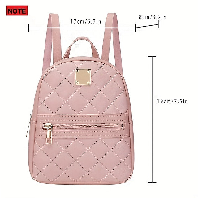 Sac à dos avant avec poche matelassée zippée élégante et mini