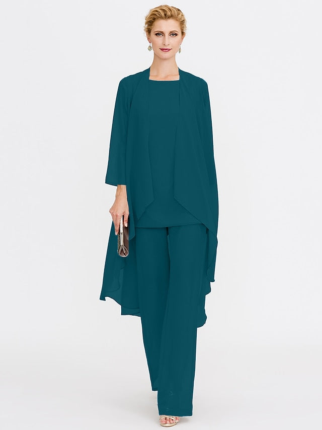 Beach of 3 Wedding Piece Bride the Mother Pantsuit