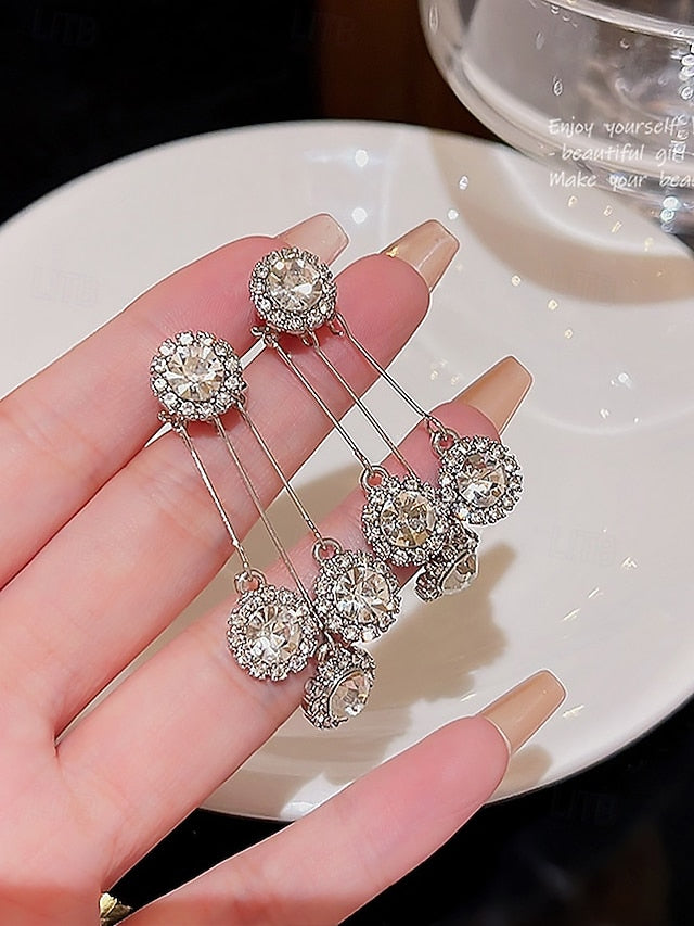 Sparkling Dangle for Women – Earrings Elegant Crystal
