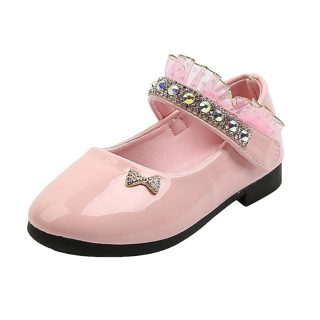 Mary Water Girls' Daily Jane PU Dress Lolita Flats Shoes