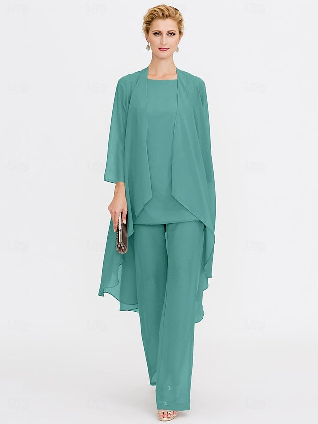 Beach of 3 Wedding Piece Bride the Mother Pantsuit