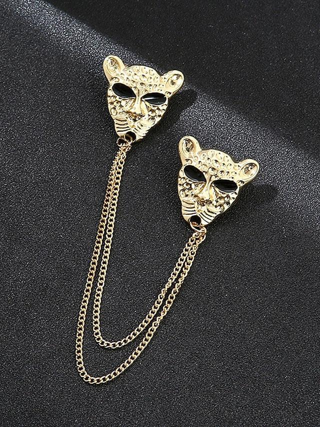 Brooch Deer Men's Lapel Pin Christmas with