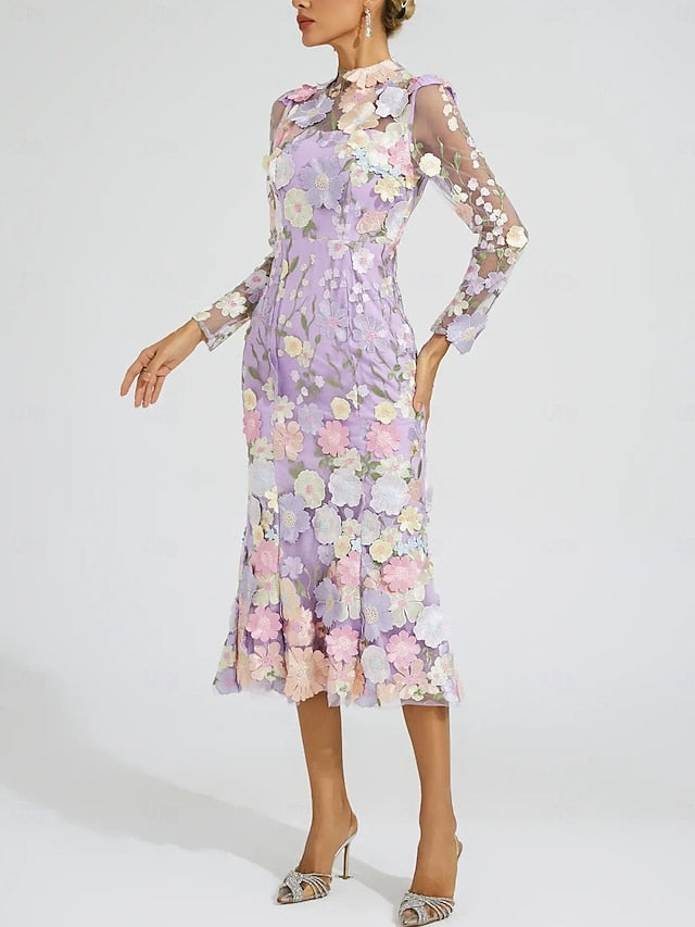 Floral of Dress A-Line Bride the Mother Embroidered