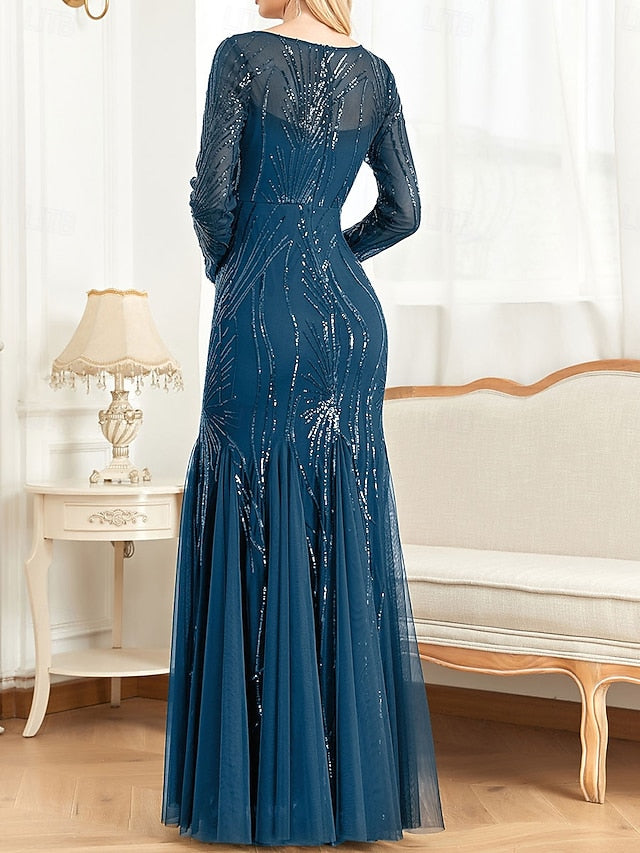 Neck Party of Dress the Mother Elegant Crew Floor Bride