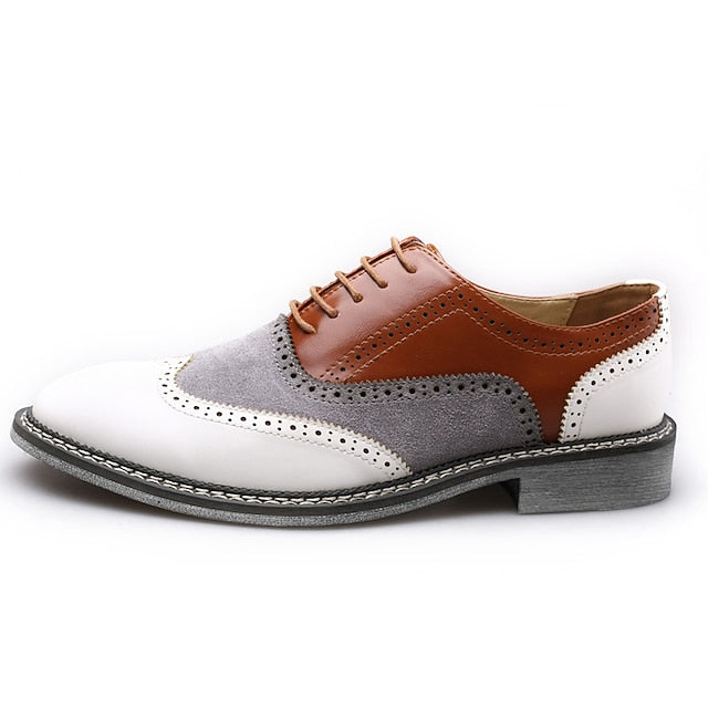 Gatsby-Inspired Men's Shoes in Spectator Wingtip Oxford