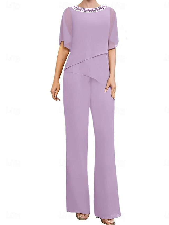 Pantsuit Elegant Wedding of the Dress Mother Guest Bride Simple