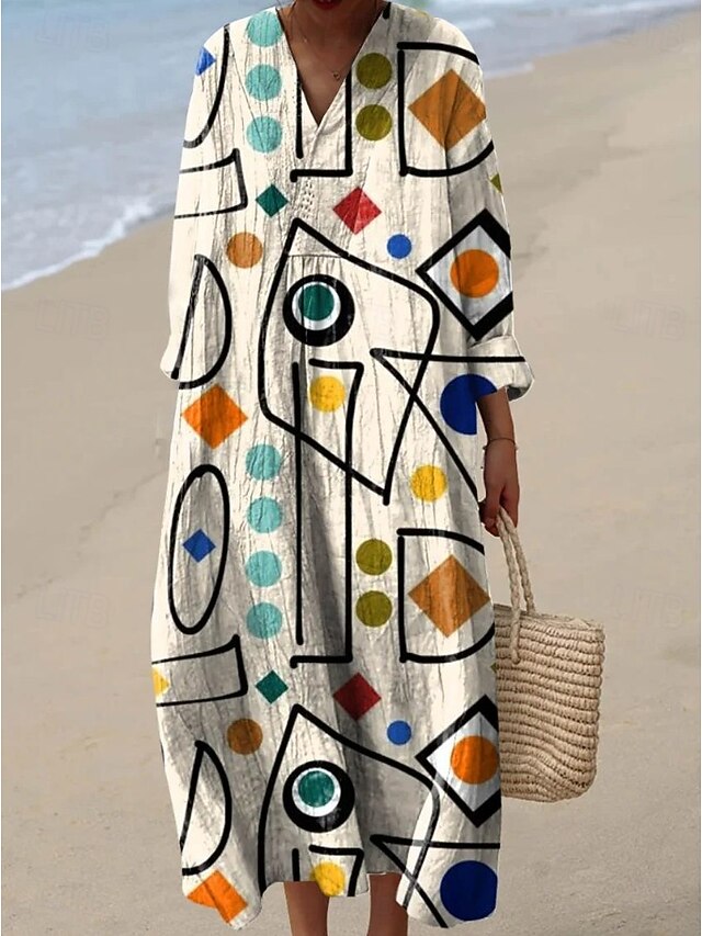 Women's Maxi Dress Sundress Shift Dress Vacation Casual