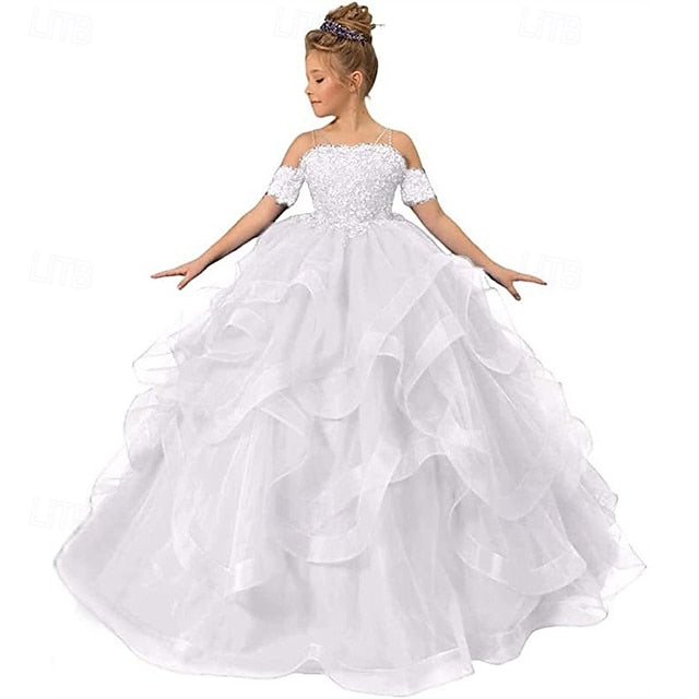 Girls' Princess Flower Dress Kid's Girl