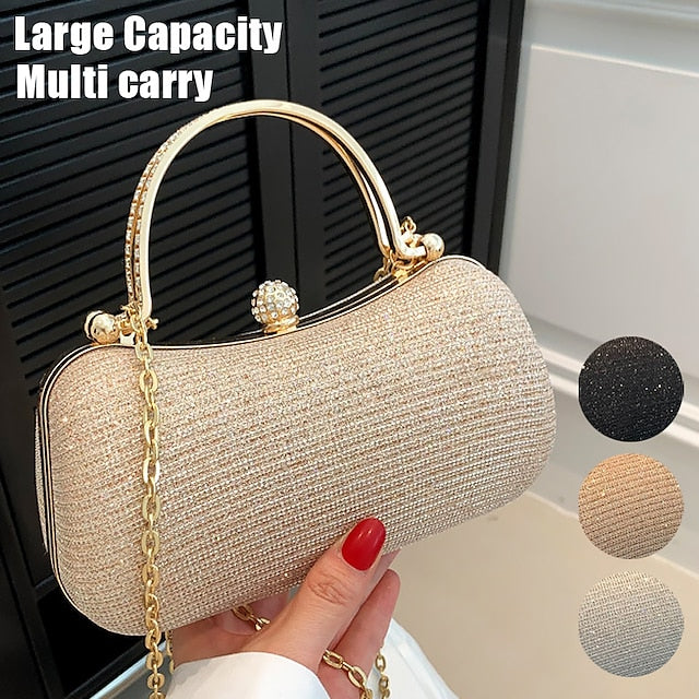 Sac à main en cuir pour femme, pochette de soirée en PU