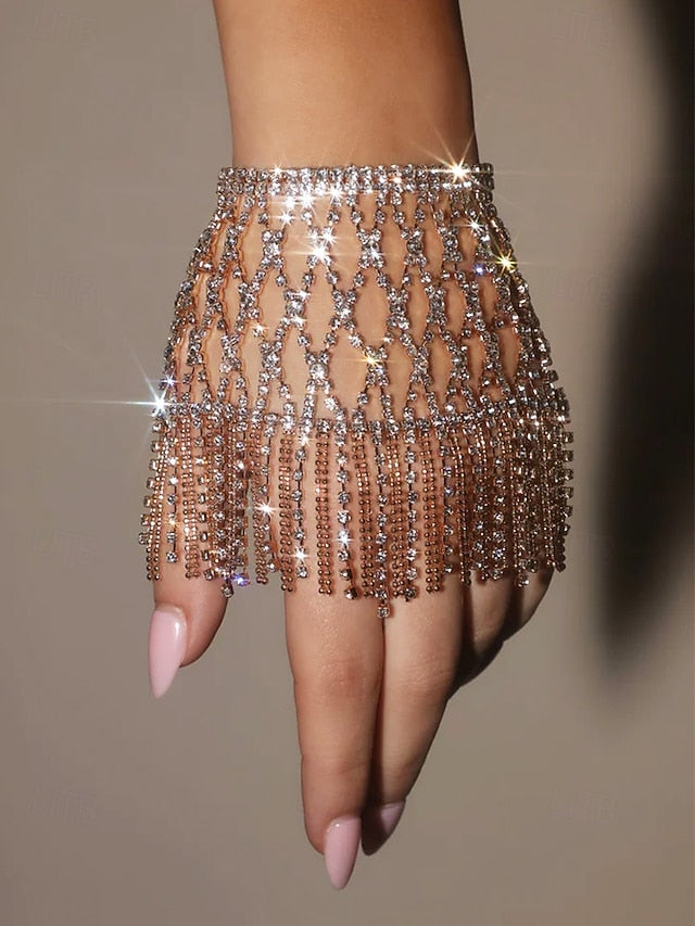 – Chain Women's Bracelet Crystal Hand Rhinestone Luxury