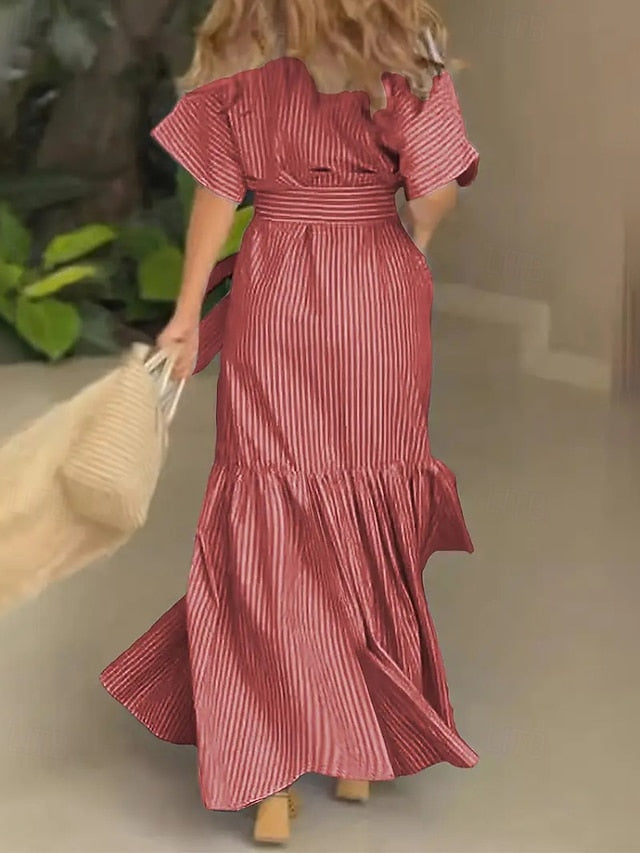 Women's Long Dress Maxi Dress Shirt Dress Modern Daily