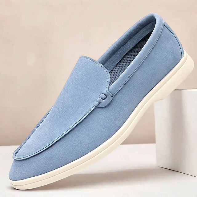 Loafers – Slip-On Faux Casual Blue Men's Light Breathable