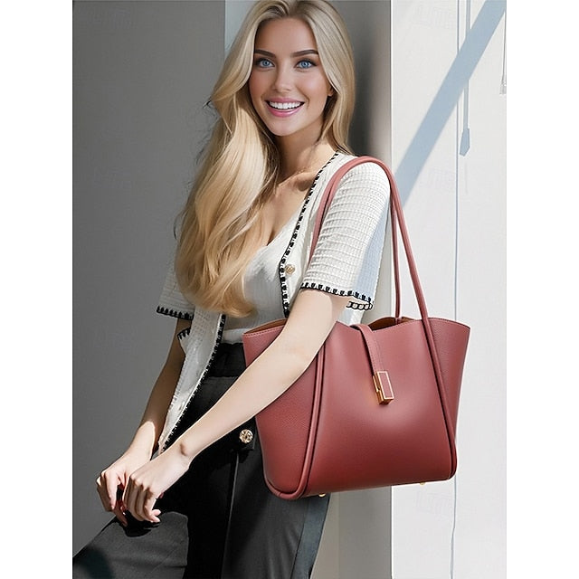 Leder Grün Tasche Tote Faux Damen