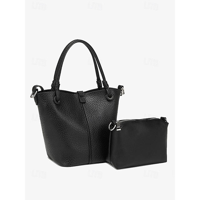 Women's Pouch Stylish Bag Bucket Matching with – Leather