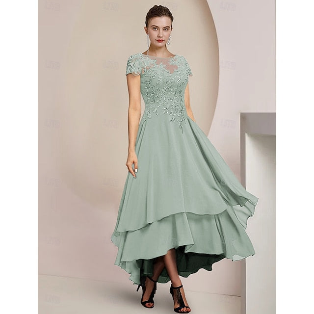 Mother Guest of Elegant Wedding Formal Dress A-Line the Bride