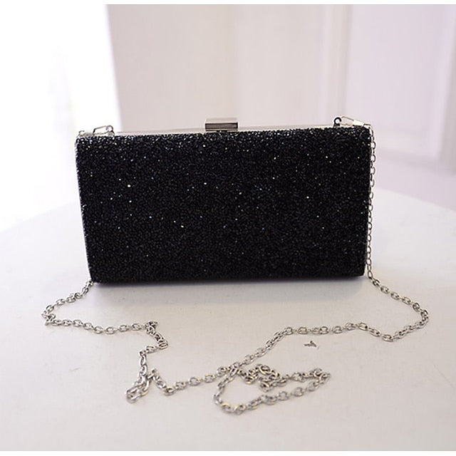 Women's Clutch Glitter Silver
