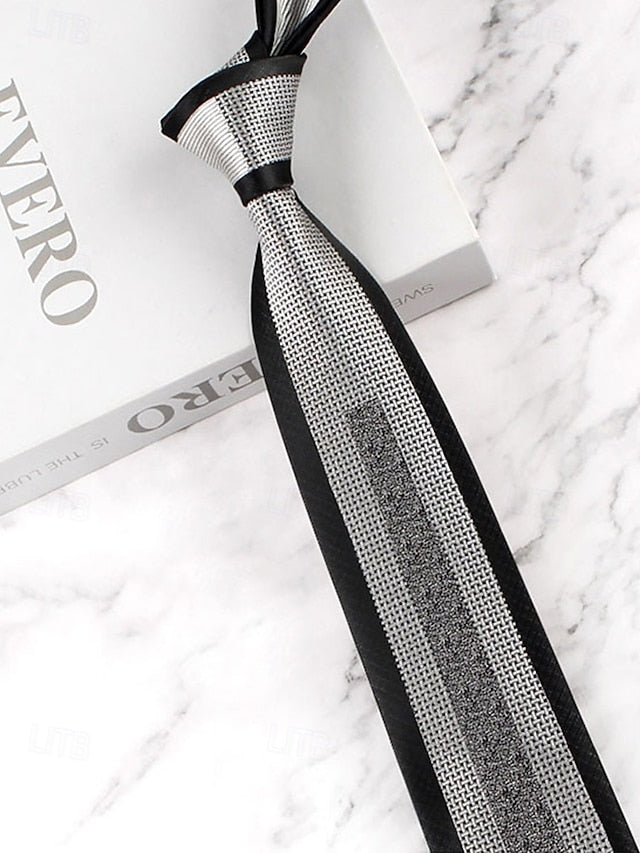 with Classic Necktie Men's Polyester Pattern