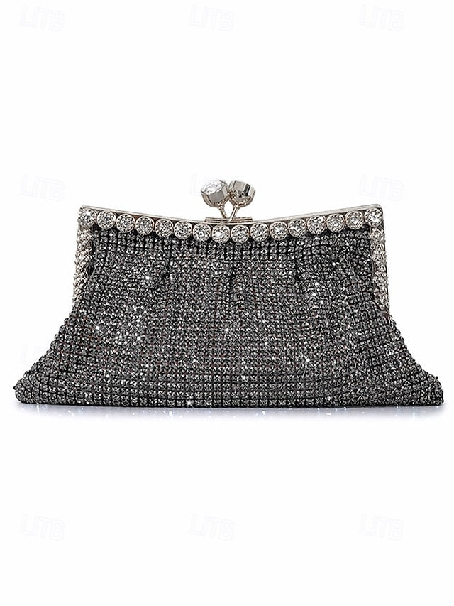 Rhinestone Purse Green – Vintage Sage Clutch Women's