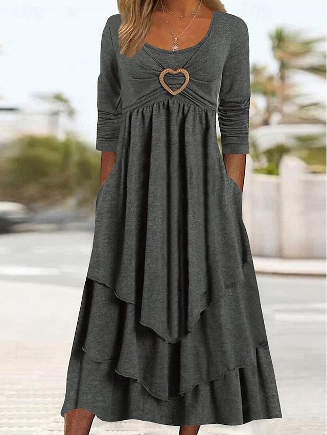 Women's Midi Dress Casual Dress Fashion Modern Daily
