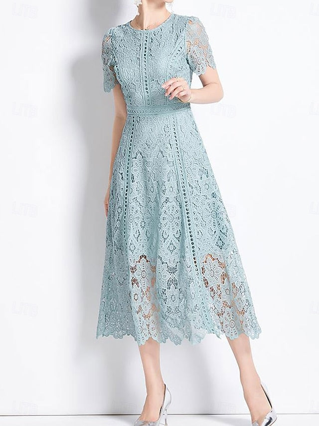 Bride Dress Neck the Mother Crew Length Tea of Elegant
