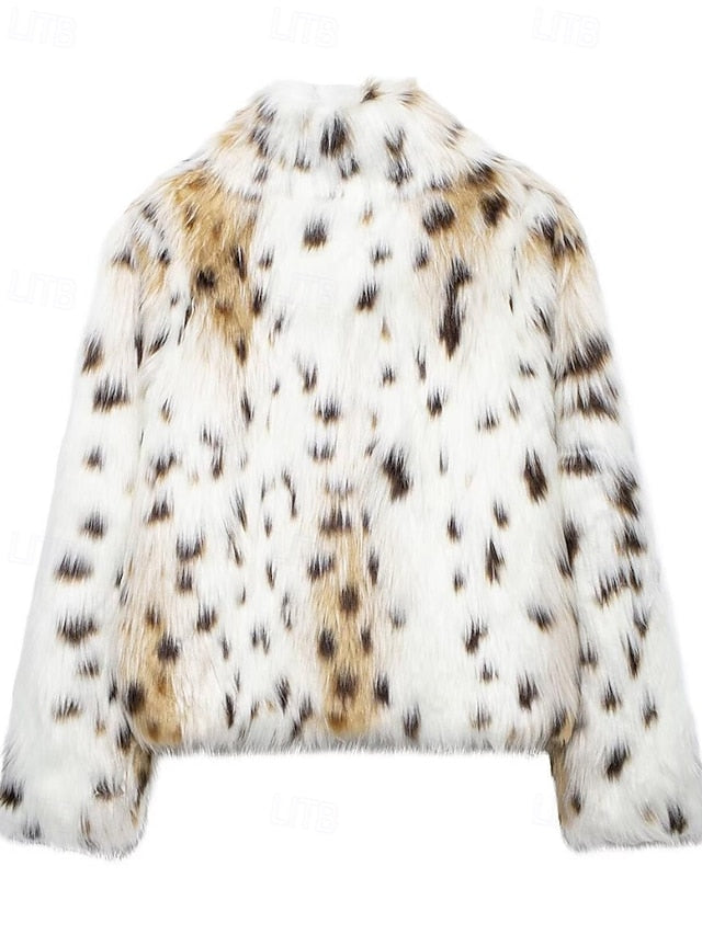 Furs Women's Fur Warm Coat Faux Leathers Comfortable