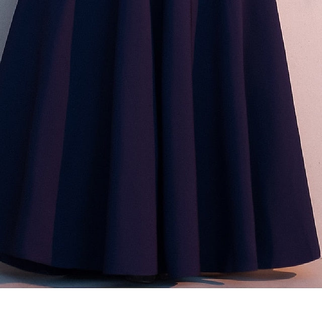 A-Line the Bride Neck Elegant High Simple Floor of Mother Dress