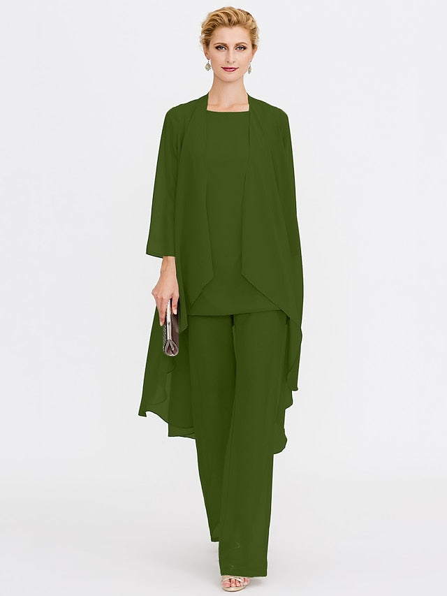 Beach of 3 Wedding Piece Bride the Mother Pantsuit