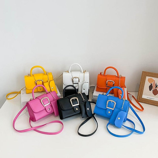 Durable PU Handbag Leather Women's Crossbody Bag Daily