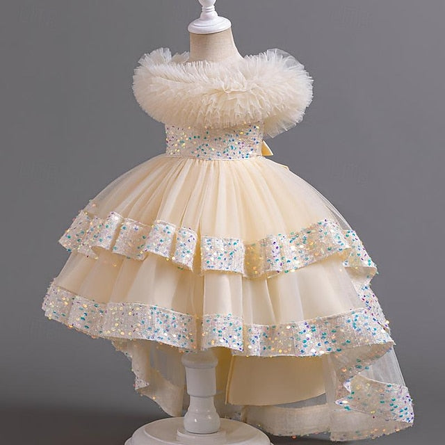 Flower Kids Girls' Dress Sequin Party Sleeveless Girl