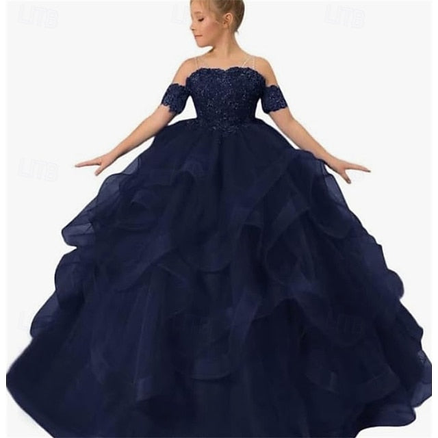 Girls' Princess Flower Dress Kid's Girl
