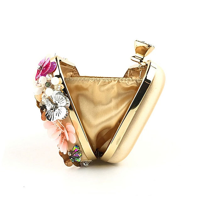 Flower Clutch – Evening Women's Floral Embellished 3D