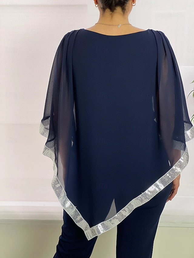 Bride Elegant Simple Piece Dress the of Pantsuit Mother Two