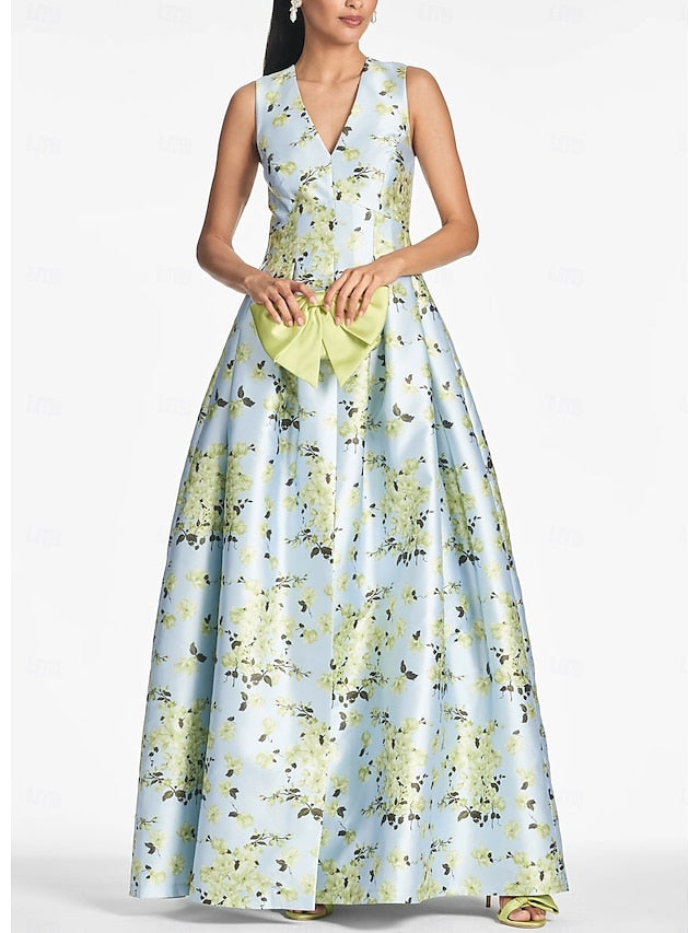 Formal Evening Dress Gown Wedding A-Line High Beach Split