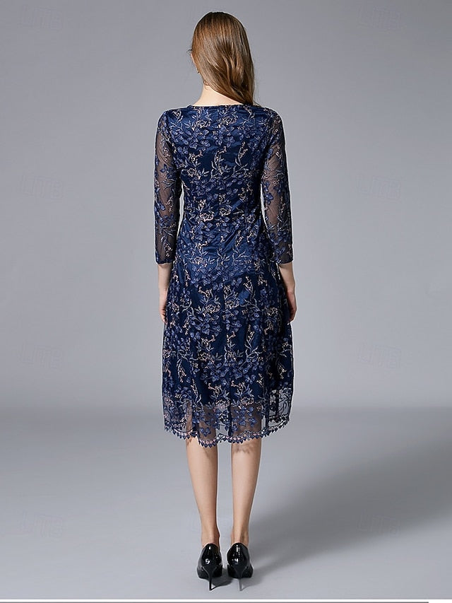 Elegant of Dress Party Vintage A-Line the Mother Bride