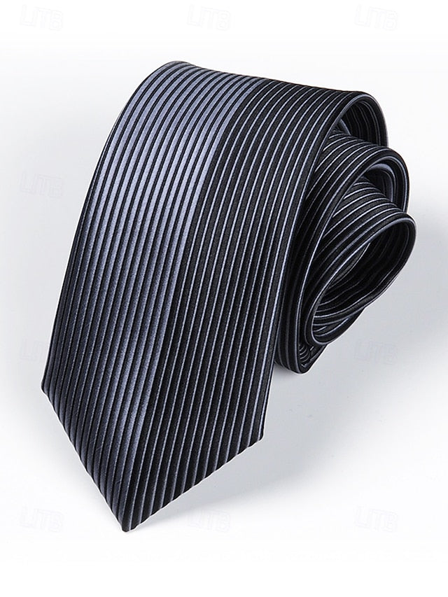 Men's - Tie Narrow Stripe Positioning 6cm Pattern