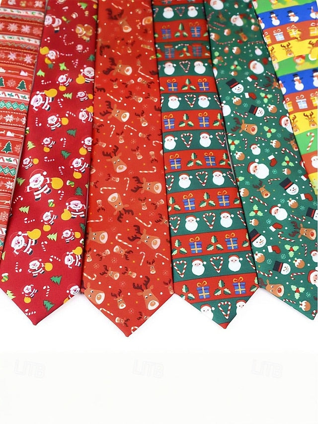 – Festive Holiday Neckwear Christmas Men's Ties and Fun