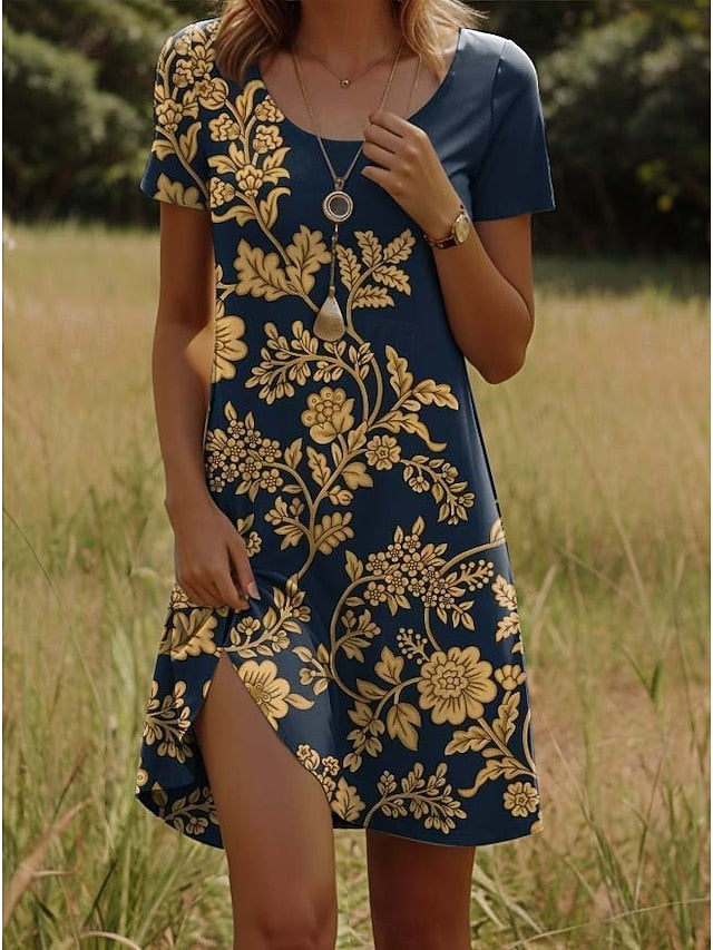 Women's Mini Dress Casual Dress Petite Dress T Shirt Dress