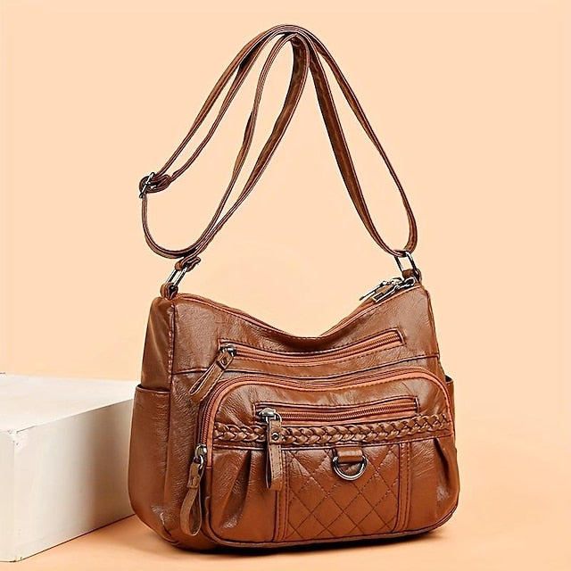 Sac à bandoulière en cuir PU pour femme