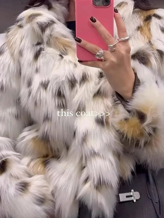 Furs Women's Fur Warm Coat Faux Leathers Comfortable