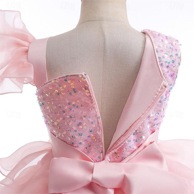 Party Pageant Ball Wedding Kids Girls Dress Flower Gown Ruffle