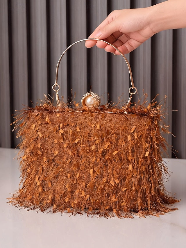 Women's Red Party Handbag – Green Christmas Elegant