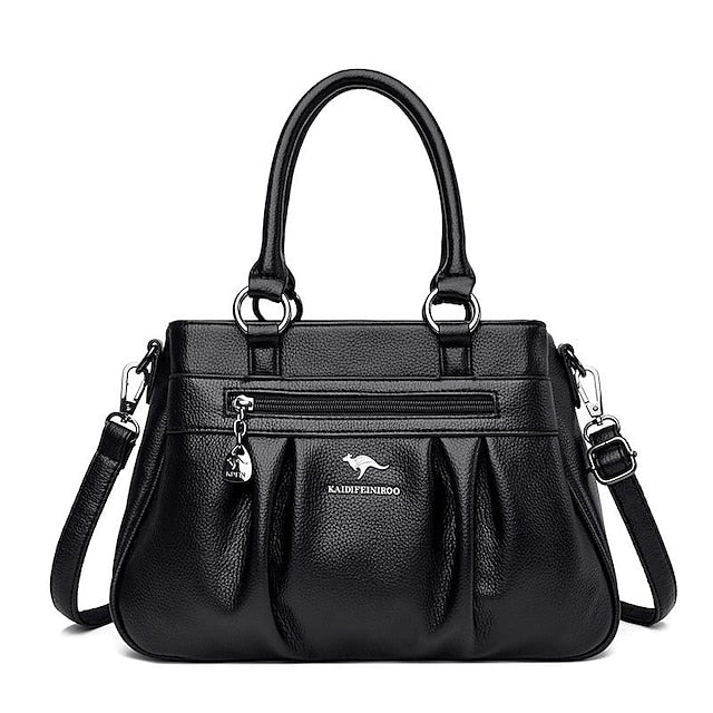 PU Women's Leather Daily Handbag Holiday Boston Bag Zipper