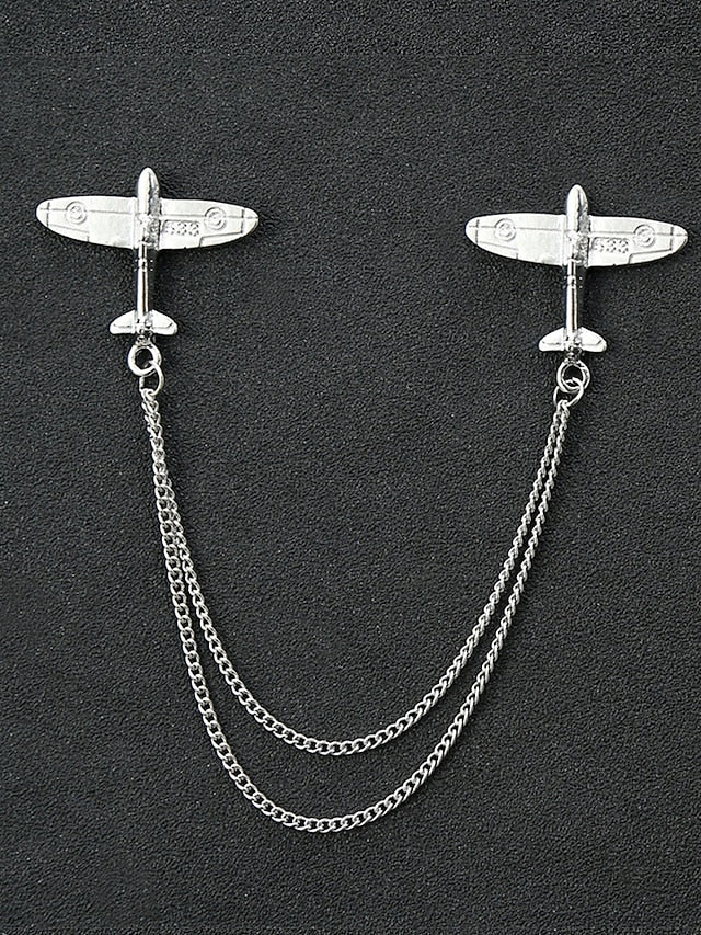 Christmas Reindeer Men's Collar Pins Elegant – Alloy