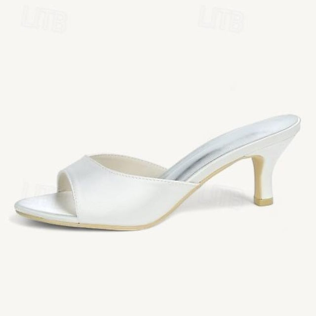 Toe Open Heel Shoes Women's Wedding Sandals Kitten