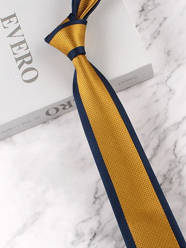with Classic Necktie Men's Polyester Pattern