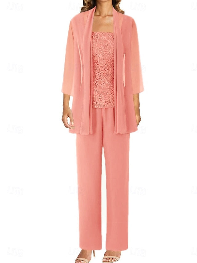 of Mother Bride Guest Dress Pantsuit Elegant Simple Wedding the