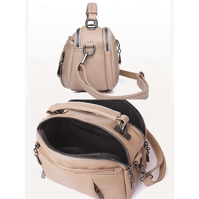 Crossbody Leather Faux Bag Women's