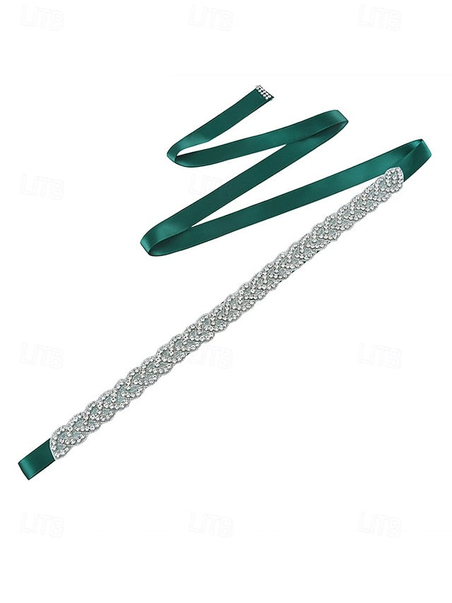 Bridal Dress Crystal Elegant Waistband – Rhinestone Wedding