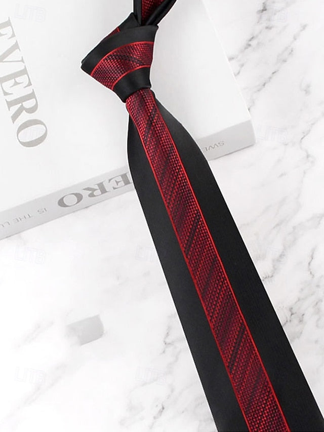 with Classic Necktie Men's Polyester Pattern