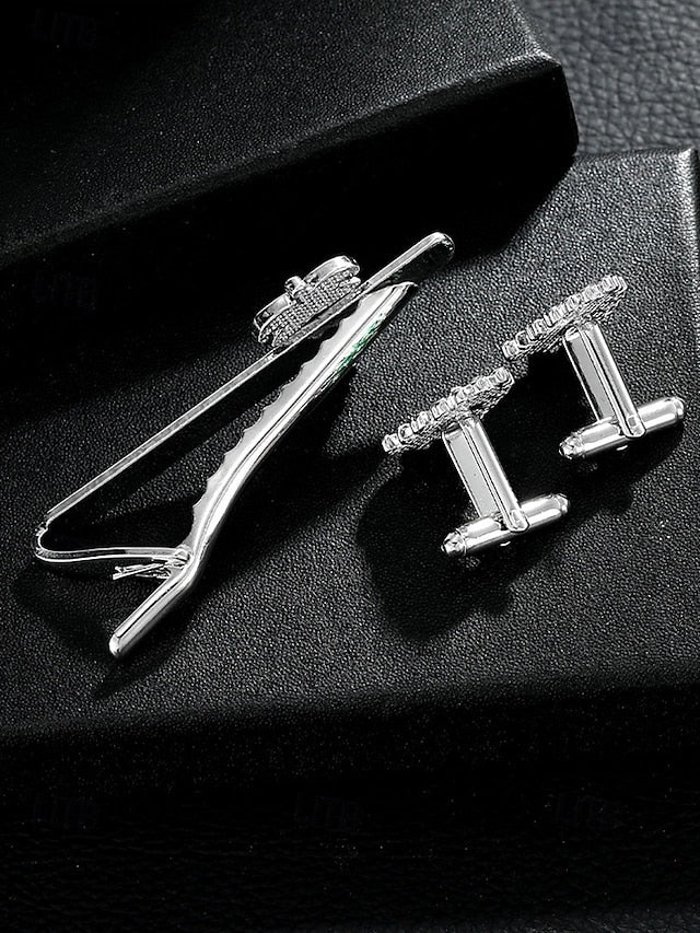 Clip Set Tie - Cufflinks Festive Men's and Tree Christmas